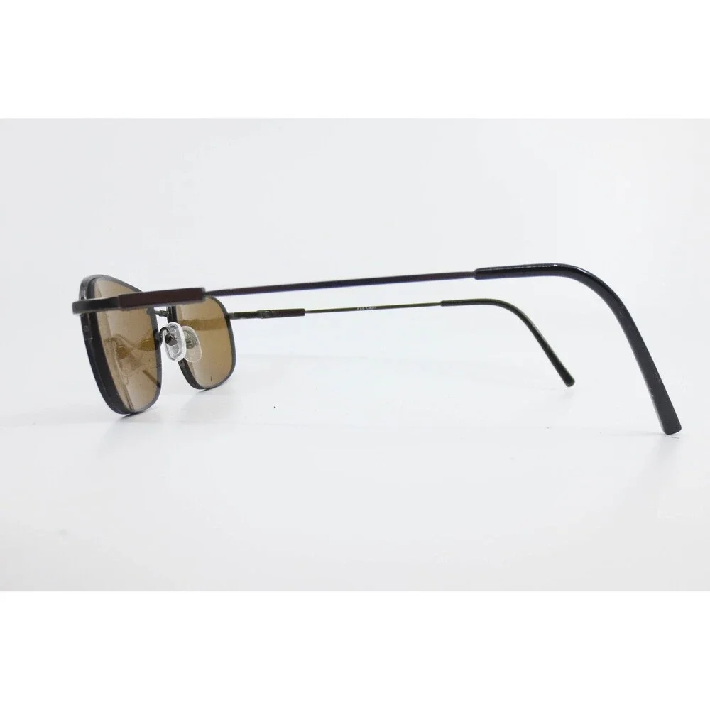 FX6 Capri Gunmetal Rectangular Eyeglass Frames 53-20-145 Demo Lenses